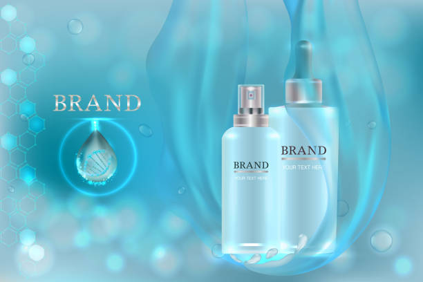 istock Cosmetic container with advertising background ready to use, luxury skin care ad. 880219742