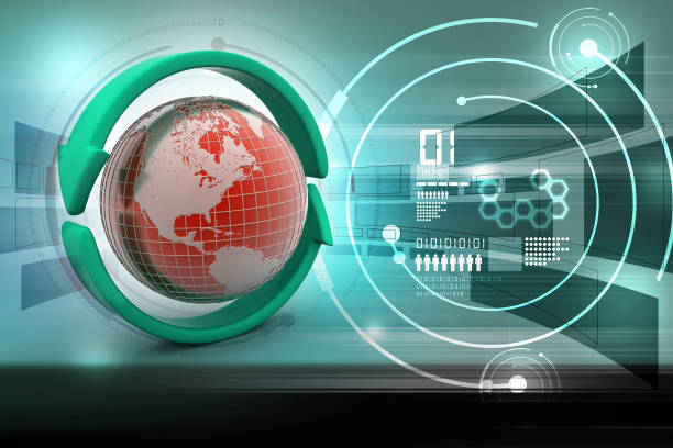 istock Earth with arrow circle around 880236734