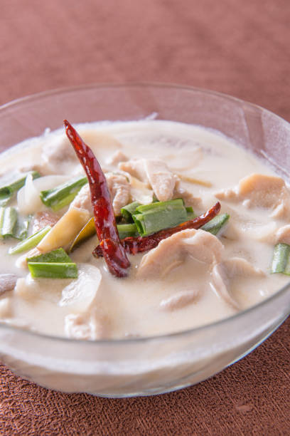 istock coconut milk soup with chicken 880253010