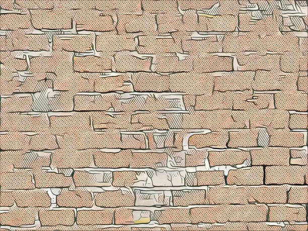 Vintage brick wall background white grey texture in seamless patterns and space