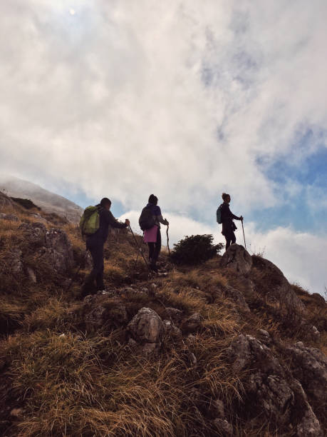 istock Friends on a hiking adventure 880300524