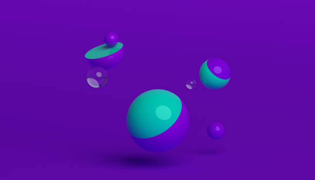 istock Abstract 3D Rendering of Geometric Shapes. 880311160