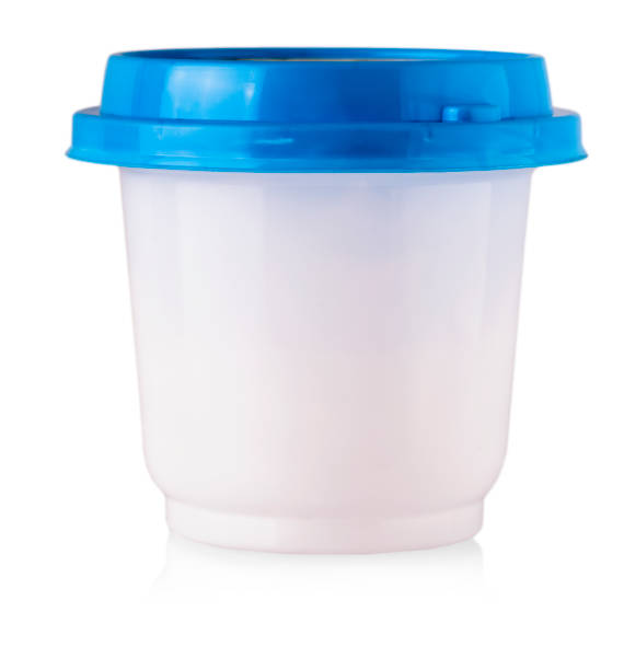 istock Plastic bottle with blue lid for foods. 880316790