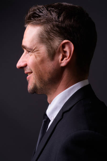 istock Profile View Of Businessman Smiling 880320060