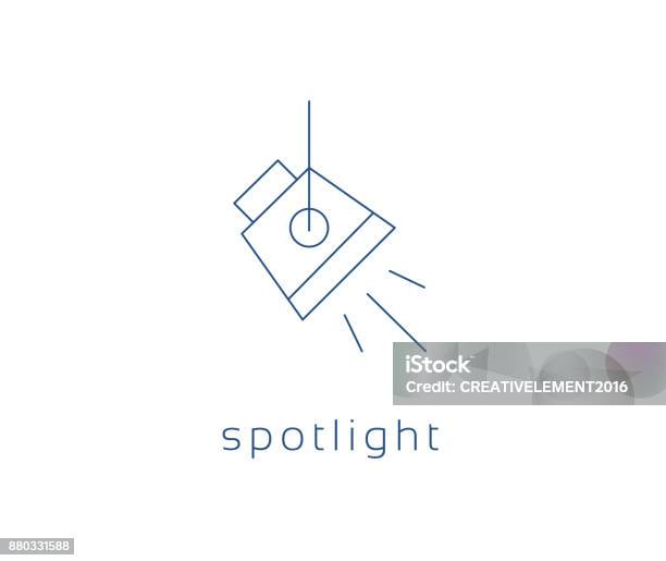 Spotlight Icon Vector Studio Light Icon Stock Illustration - Download Image Now - Spotlight, Icon Symbol, Vector