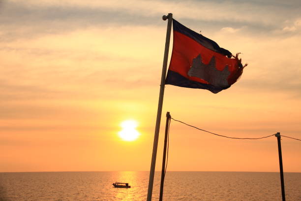 istock Sunset over Tonle Sap, Cambodia 880341504