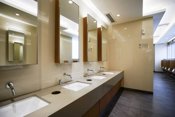 istock Interior of public toilet 880350362