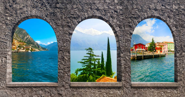 istock The collage from views of Lake Garda 880353980