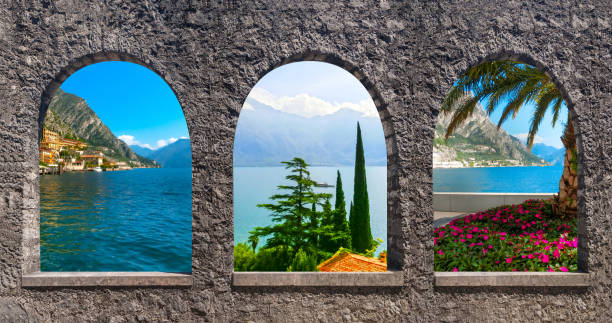 istock The collage from views of Lake Garda 880354072
