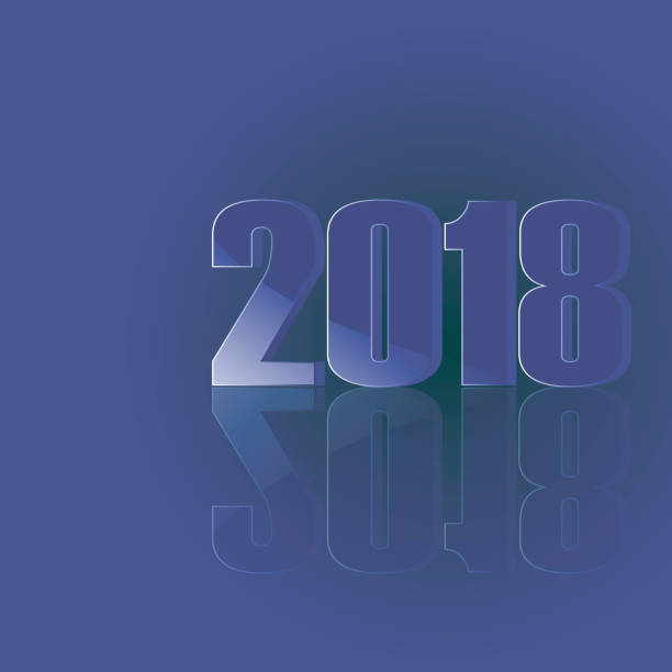 istock Stylish inscription 2018 template for a business notebook or calendar. 880372160