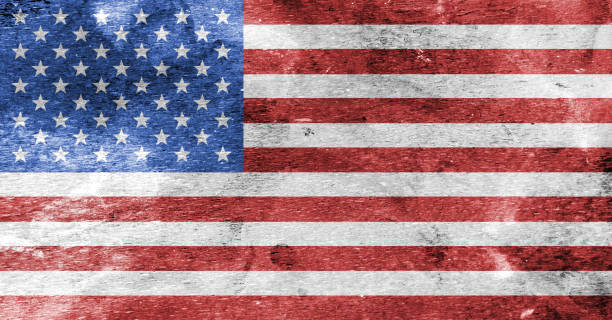 istock American Flag on a Paint Stained Background 880386460