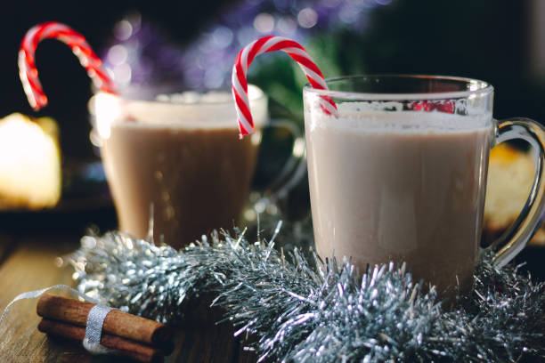 istock Milk and egg punch ready for christmas celebration. 880397144