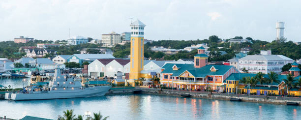 istock Nassau at Dusk Panorama 880407594