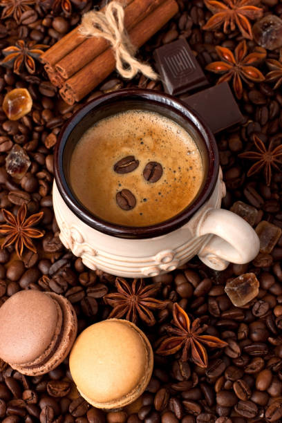 istock Cup of coffee with cookies 880408162