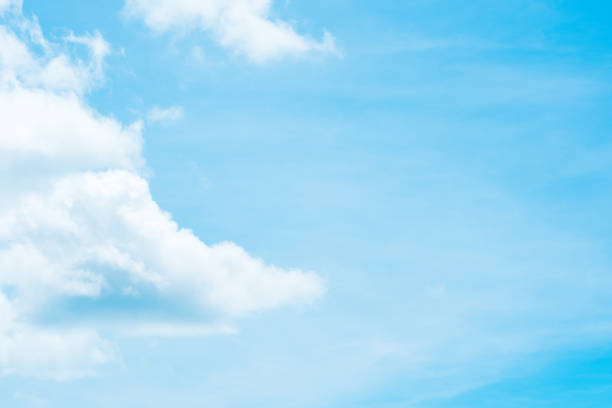 istock Blue sky and white clouds in fresh morning. 880414272