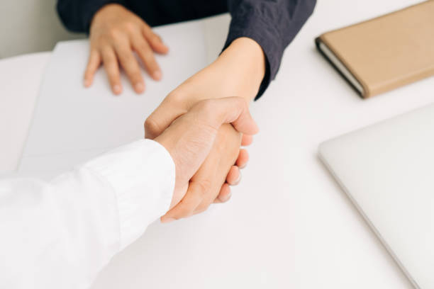 istock Close up of a handshake 880417944