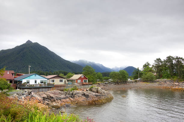 istock Houses at Harbor Drive, Sitka , Alaska. 880418836