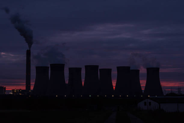 istock Power station just after sunset 880441082