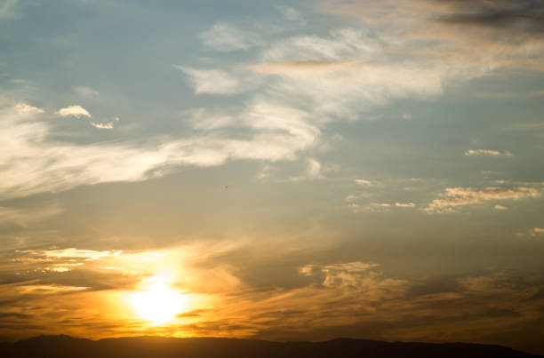 istock beautiful dawn sun in the sky 880441188