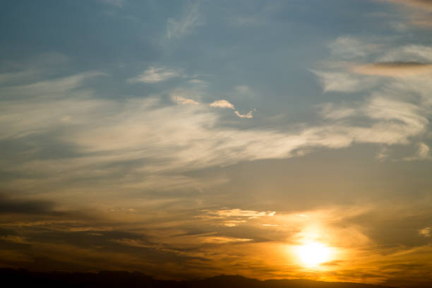 istock beautiful dawn sun in the sky 880441360