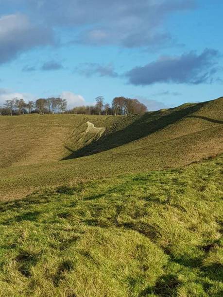 The white horse at Cherhill Down - Wiltshire