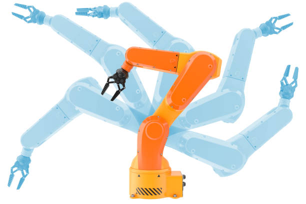 industrial bras robotisé - twisting arm photos et images de collection