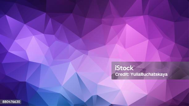 Abstract Amethyst Background Stock Illustration - Download Image Now - Purple, Backgrounds, Low-Poly-Modelling
