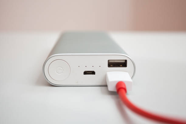 istock Close-up of connected power bank 880505404