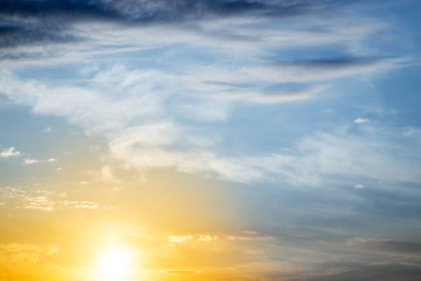 istock beautiful dawn sun in the sky 880520068
