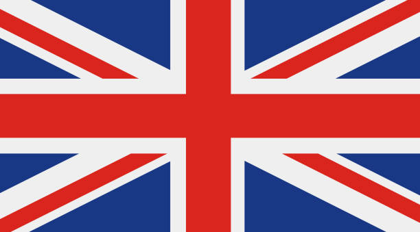 영국, 영국 플랙 - british flag vector uk national flag stock illustrations