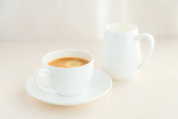 istock Cup of espresso and milk 880570868