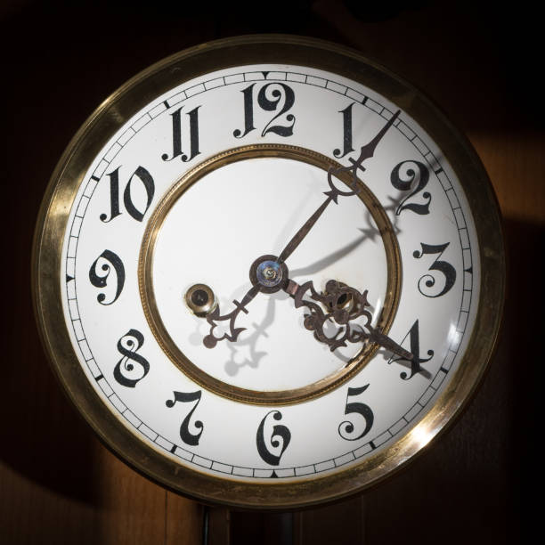 istock Dial of an old pendulum clock with beautiful figures 880578086