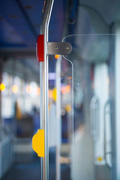 tram interieur, verlichting - kaartjesknipper stockfoto's en -beelden