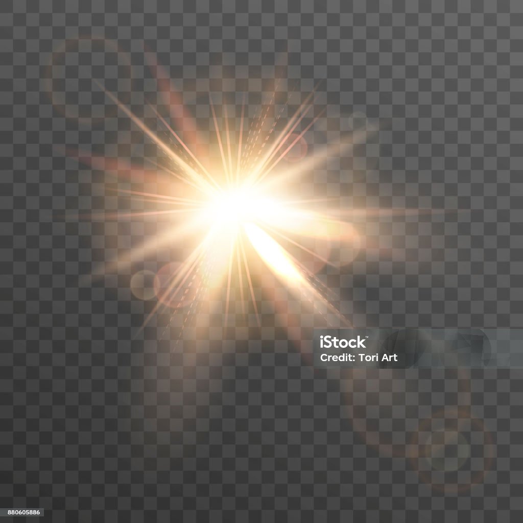 So.-Lens Flare. - Lizenzfrei Sonnenuntergang Vektorgrafik