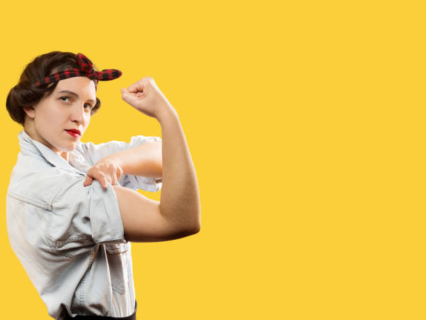 istock woman show bicep 880627328