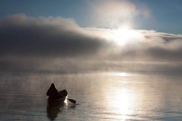 istock Woman canoeing Buffalo Pound Provincial Park 880632398