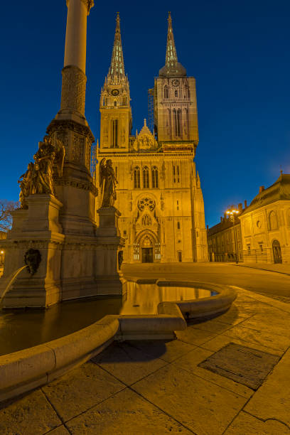 istock Assumption of Mary Cathedral in Zagreb 880635626