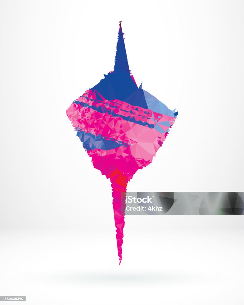 Float Shape Design Abstract Floating Shape Polygon Graphic Design Element Stock ...