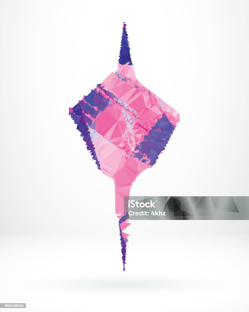 Float Shape Design Abstract Floating Shape Polygon Graphic Design Element Stock ...