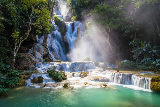 istock Kuang Si Waterfall in Luang Prabang 880645120