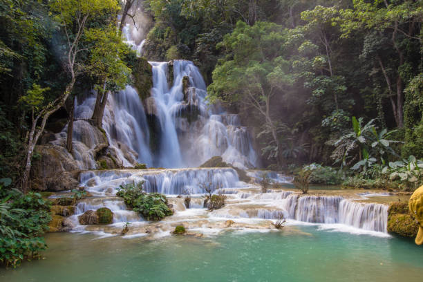istock Kuang Si Waterfall in Luang Prabang 880647554