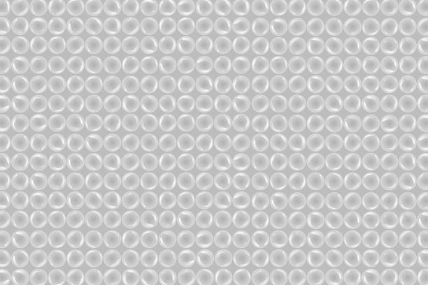 illustrations, cliparts, dessins animés et icônes de vector réaliste isolé fond enveloppe bulle pour la décoration et la couverture. - rolled up foil paper gray