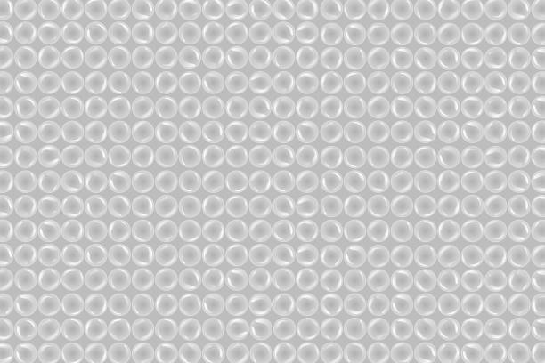 вектор реалистичные изолированные пузырь обернуть фон для украшения и покрытия. - rolled up foil paper gray stock illustrations