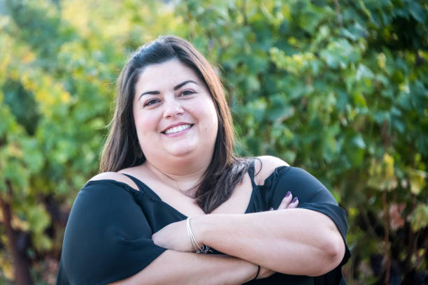 Smiling mid adult lesbian woman looking at the camera