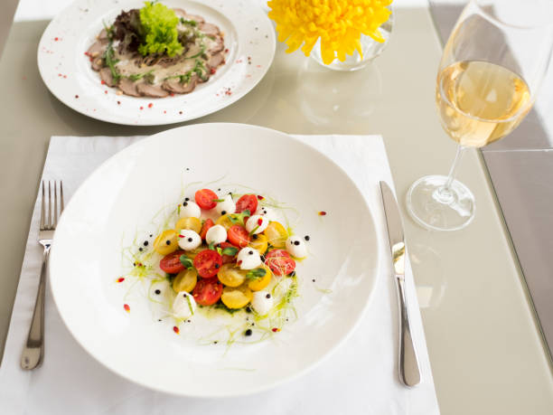 istock restaurant table serving healthy food 880760894