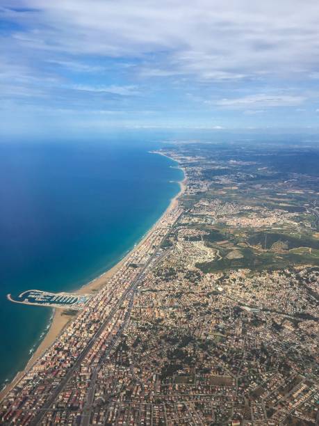 istock Aerial view over Barcelona 880763350