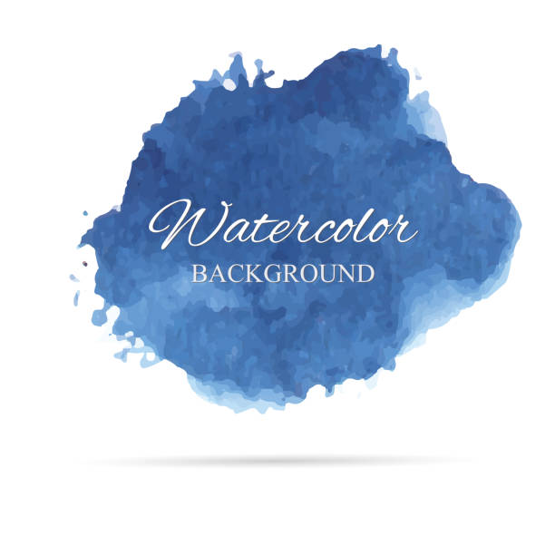 istock beautiful abstract watercolor art hand paint on white background,brush textures for logo.There is a place for text.Perfect stroke design for headline.luxury boutique Illustrations. 880766478