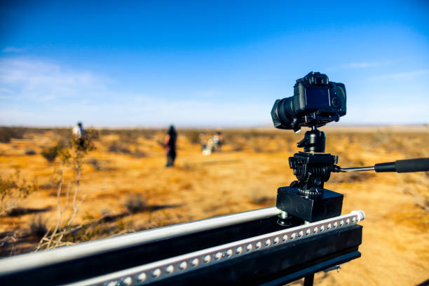 istock Photo camera in use at the desert 880774020
