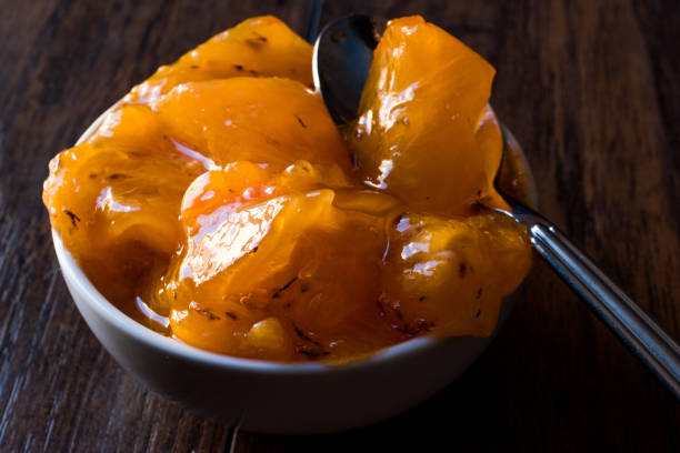 istock Turkish Trabzon Date Fruit Persimmon Jam / Hurma Recel 880789576