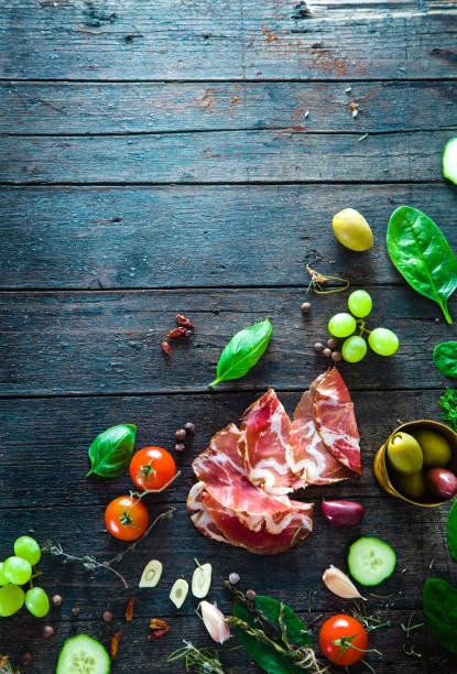 istock Italian ham on wood 880841962